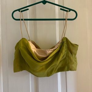 Green cropped top. Super cute, just can’t fit in it anymore.